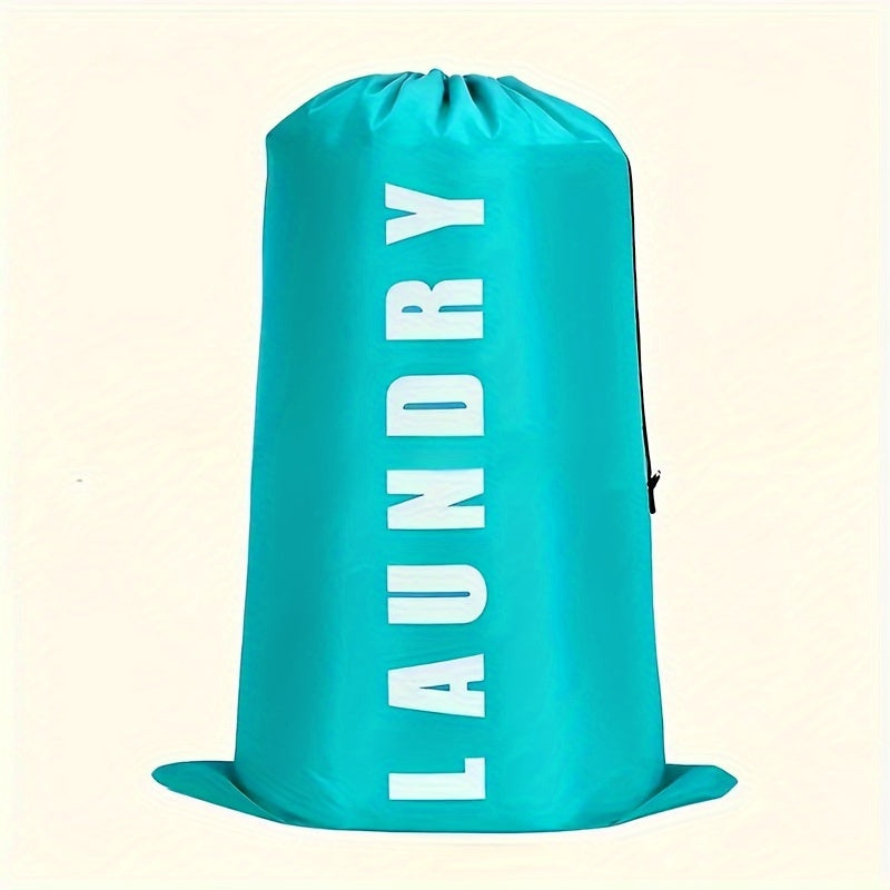 Large Waterproof Foldable Laundry Bag with Drawstring Anti-Tear Dustproof Storage Organizer