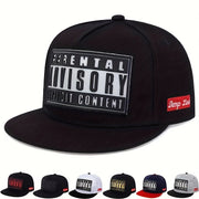 Men's Hip Hop Cap in 6 Colors Lightweight Acrylic Alphabet Design