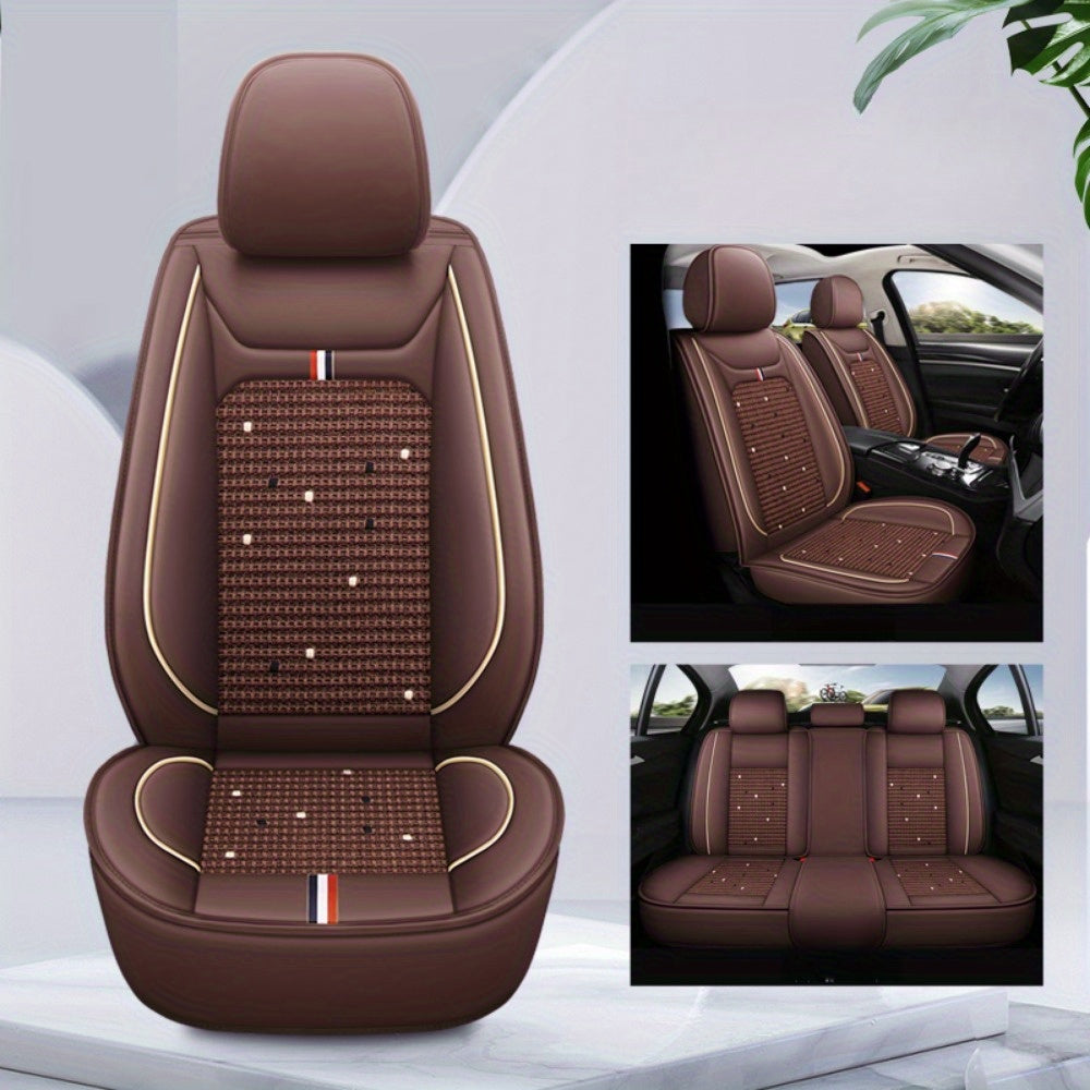 2pcs Car Seat Covers Cushioned Non-Slip Seat Protectors for All Vehicles