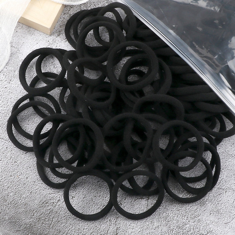 Women Basic Hair Bands 50pcs Elastic Solid Color Hair Accessories