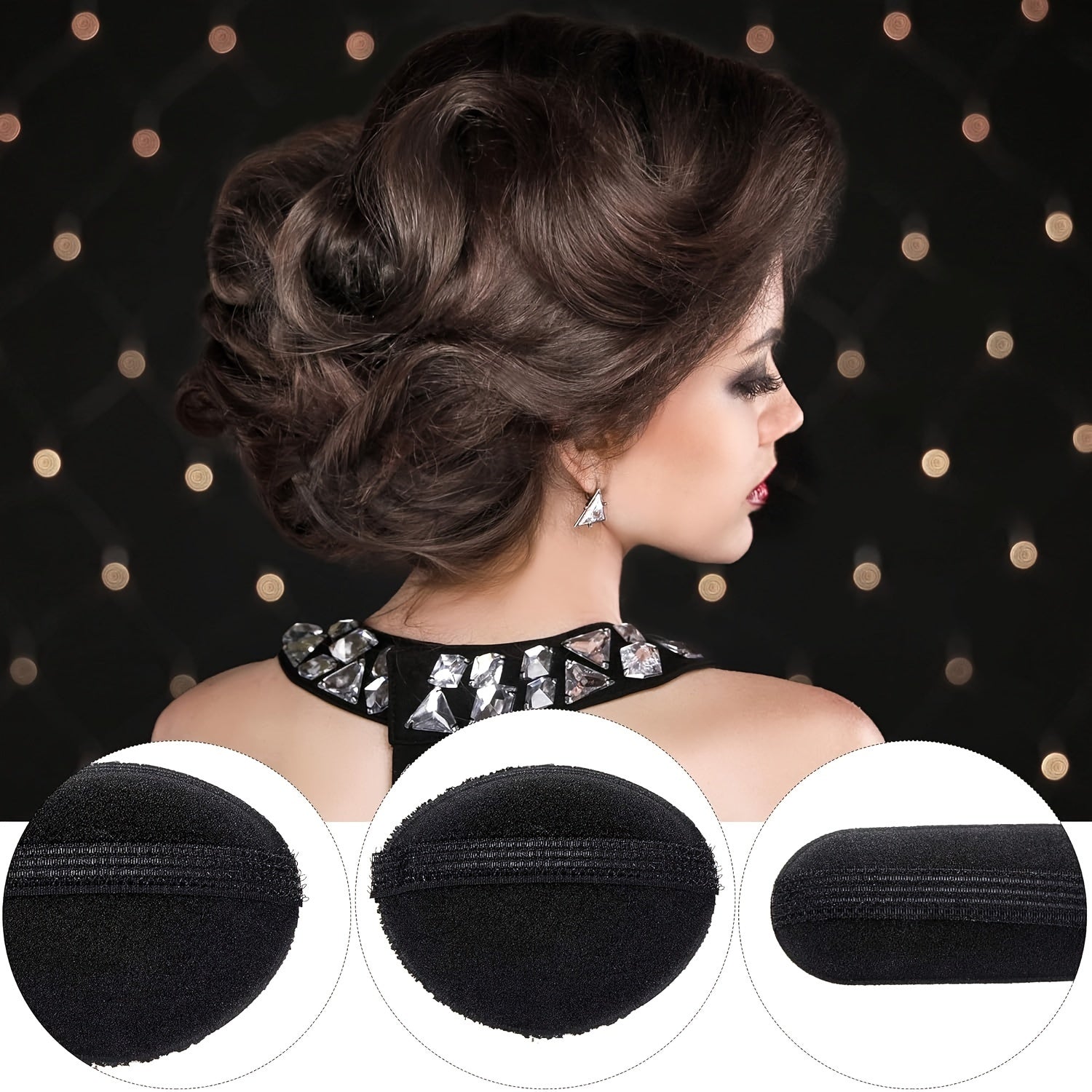 16 Pieces Hair Bump Up Volume Inserts for Women Styling Tools and Combs