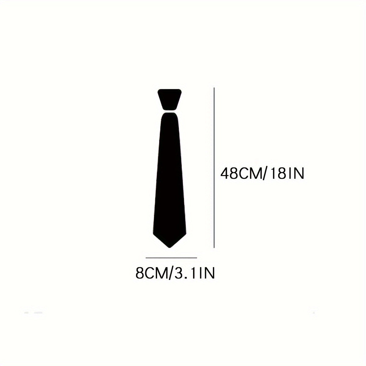 Men's Woven Polyester Zipper Tie 6cm Formal Business Work