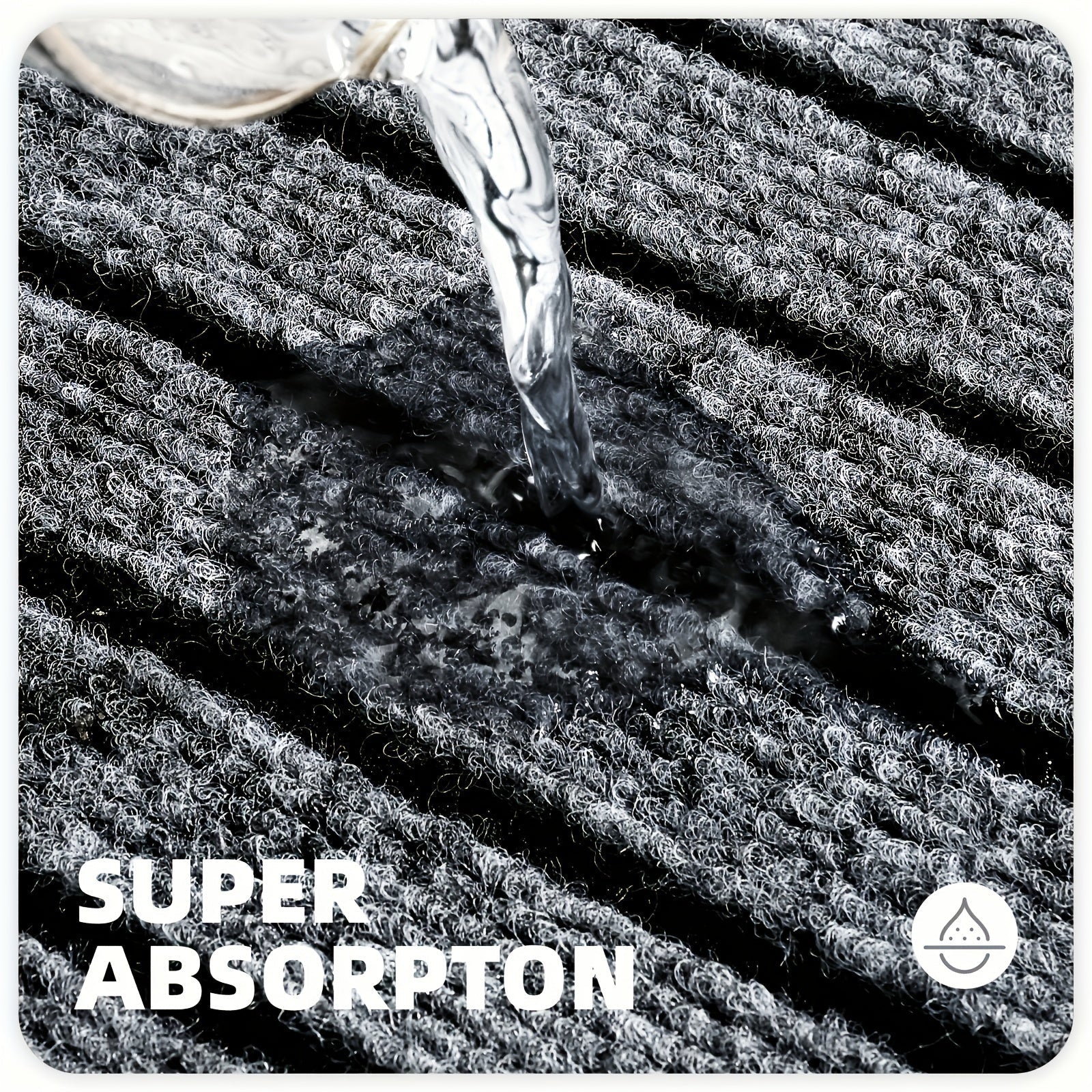 Alfombra de cocina rectangular 1.8m x 0.9m antideslizante, impermeable y resistente al aceite