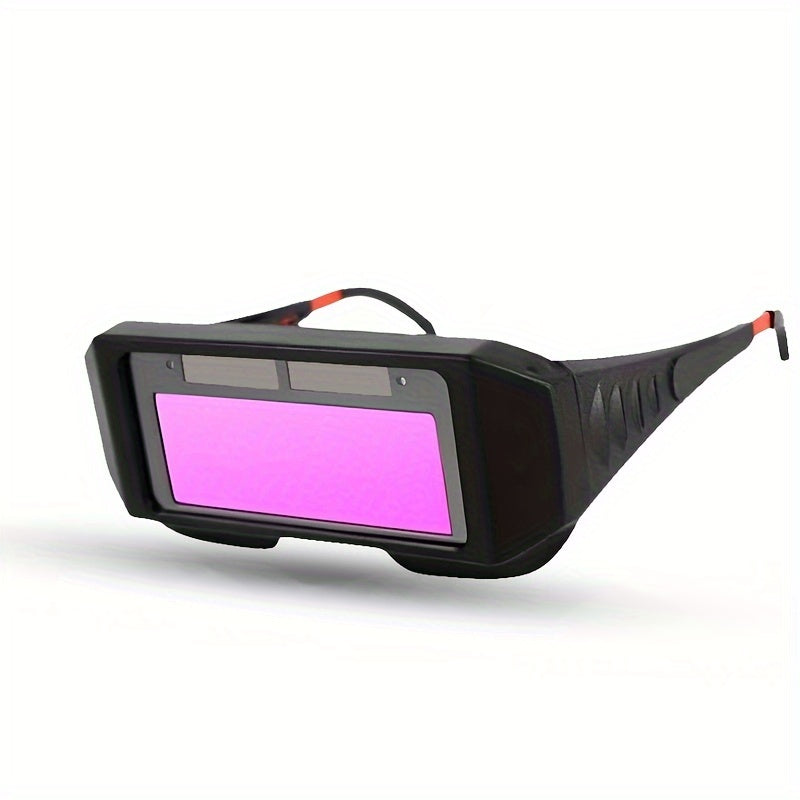 Solar Powered Auto Darkening Welding Goggles Eye Protection Plastic