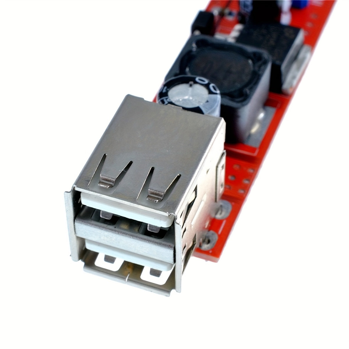 Módulo de fuente de alimentación DC-DC de 6-40V a 5V 3A, convertidor de cargador USB dual