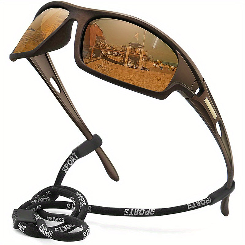 Unbreakable Polarized Men's Sports Sunglasses for Cycling Fishing Driving UV Protection