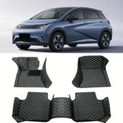 Car Floor Mat Faux Leather Full Coverage All-Weather Durable Easy to Clean