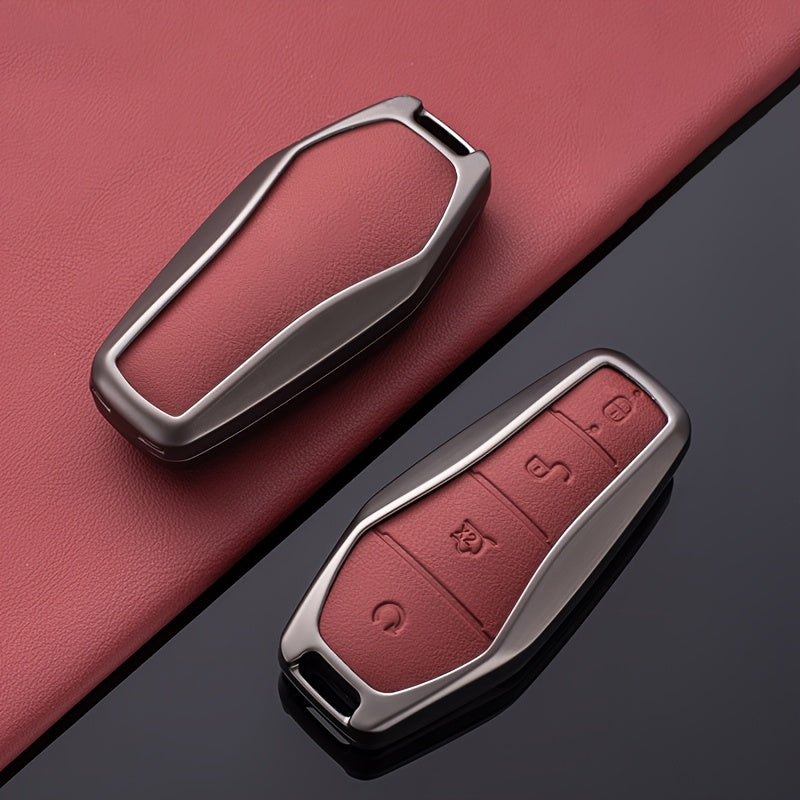 Car Key Cover Shell for EV Fob Alloy Style Key Case Durable Protector