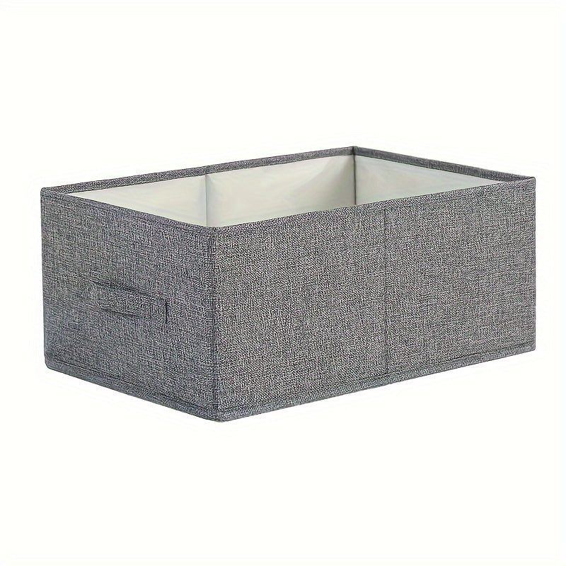 Foldable Storage Bag with Handles for Clothes Towels Toys and Books Space Saving Organizer for Closet Bedroom Dorm