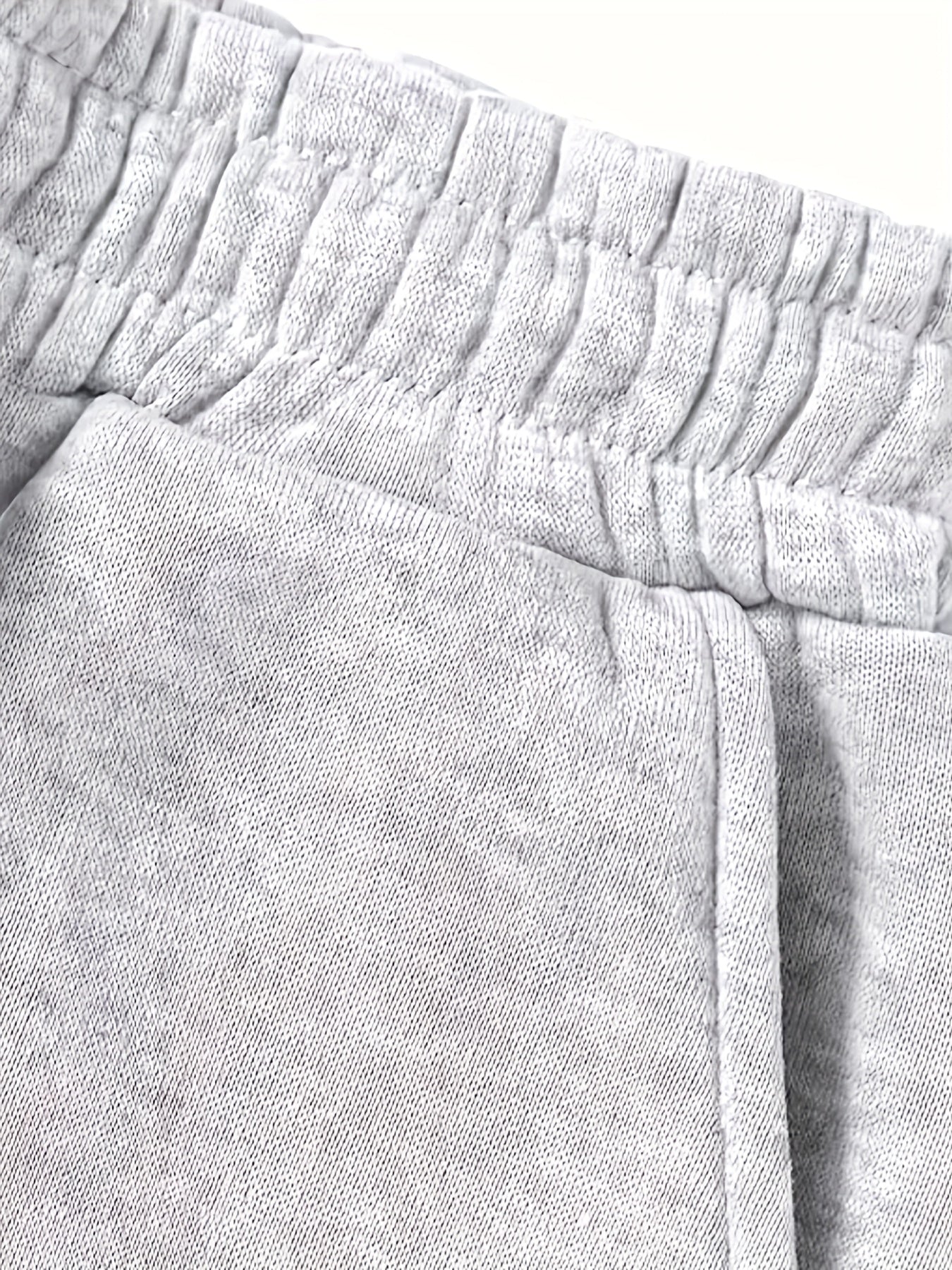 Women's Plus Size Lightweight Striped Joggers Gray Green White Wide-Leg Sweatpants