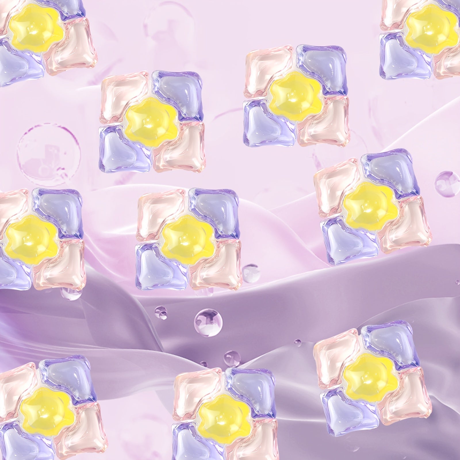 30 Pieces Five-in-One Laundry Gel Softener Detergent Deep Cleaning Fragrance