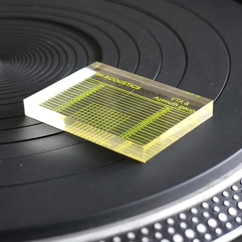 Acrylic VTA and Azimuth Adjustment Ruler for Vinyl Record Player Tonearm Alignment