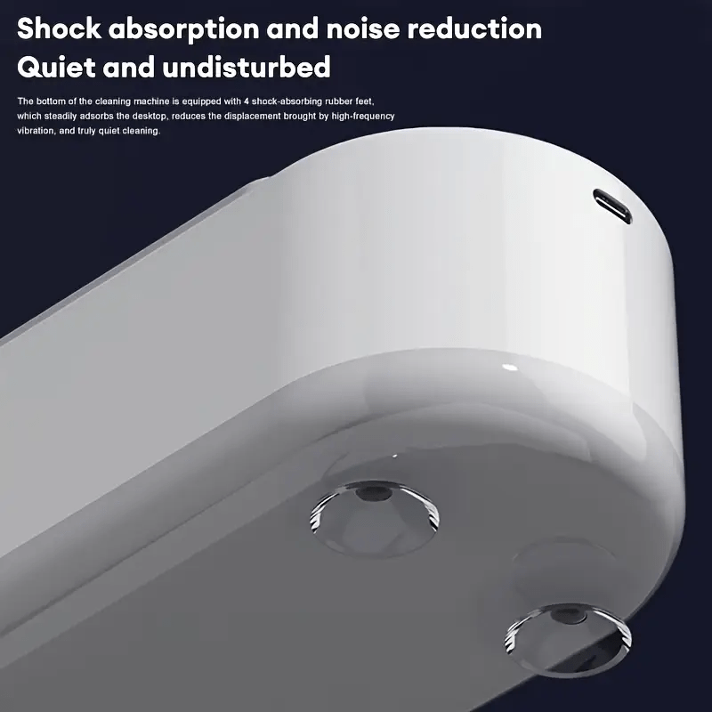 USB zaryadlash bilan portativ Sonic zargarlik tozalagichi, 8 ta senariyda (Ofis, Maktab, Tashqarida, Yotoqxona, Uy) chuqur tozalash va ko'p maqsadli foydalanish.