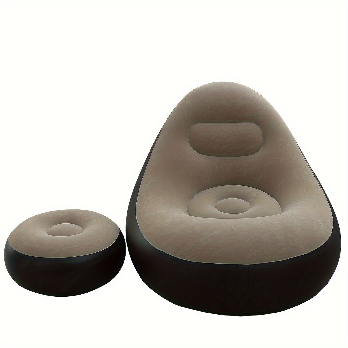 Quvvatli PVC Shishiriladigan Divan - Tashqi foydalanish uchun qalinlashtirilgan, Pedallarni o'z ichiga oladi | Tabiatda dam olish, piyoda sayr qilish va uyda quyoshda yotish uchun mukammal