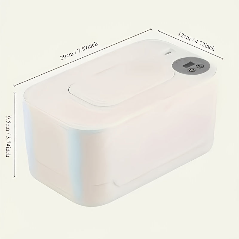Dispensador portátil de toallitas húmedas alimentado por USB con calentamiento rápido y capacidad de 5 días