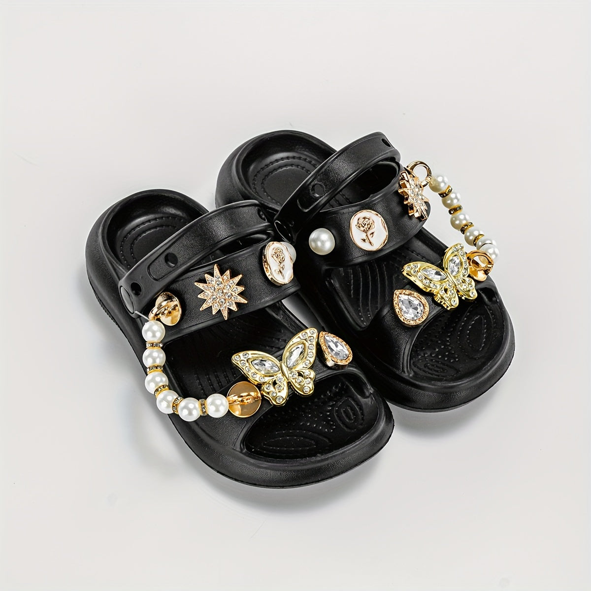 Kids' Summer Cartoon Hole Shoes for Boys and Girls with Thick EVA Soles