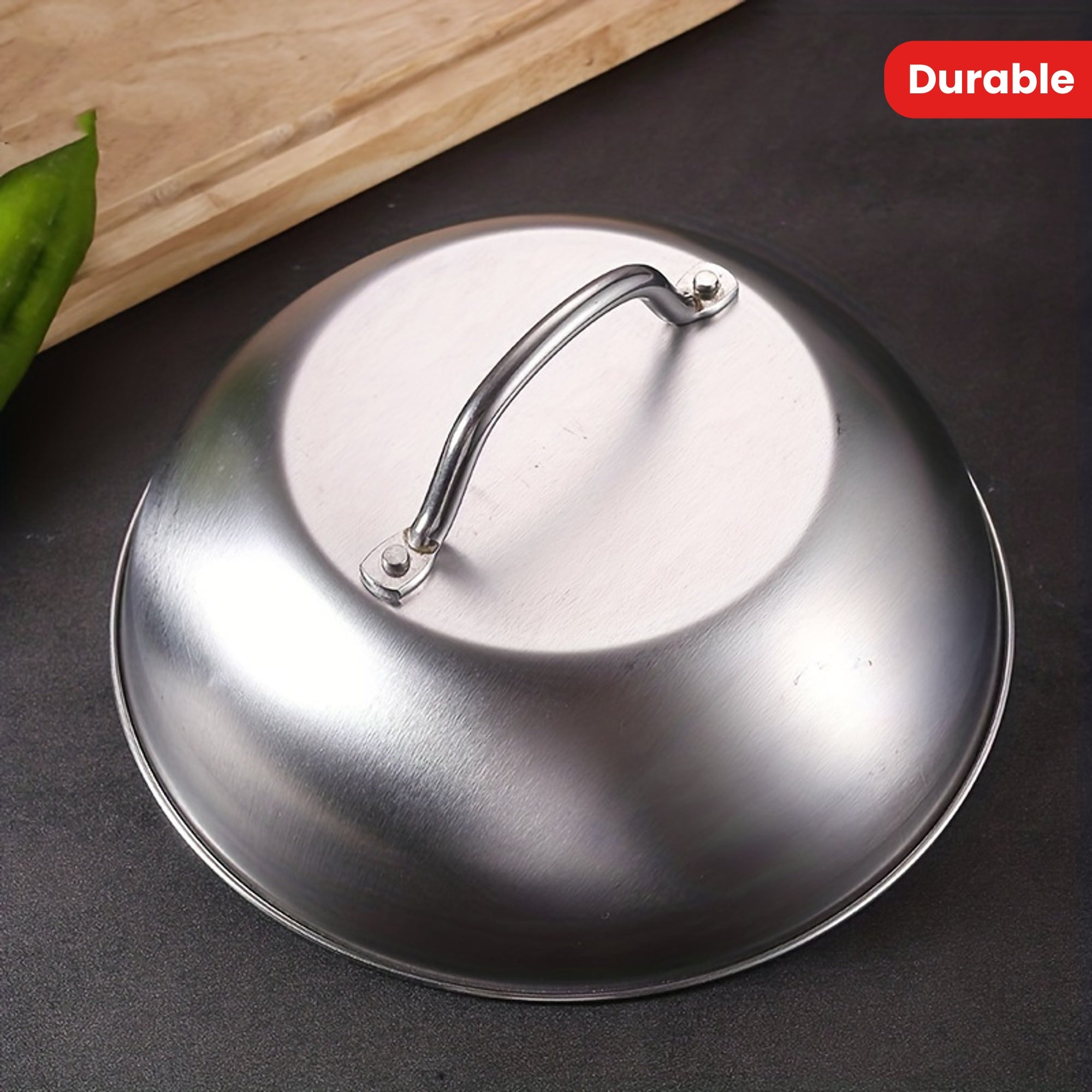 Stainless Steel Steak Cover 22.86cm Hemispherical Food Protector for BBQs and Restaurants