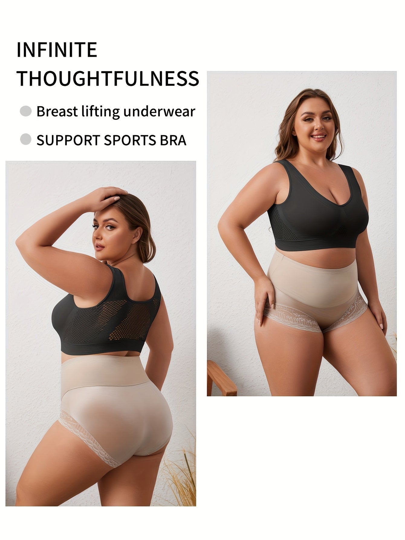 Women's Athletic Bra Non-Padded Full Coverage Workout Seamless Stretchy Activewear