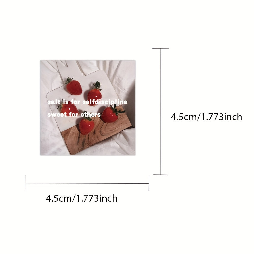 Set of 50 Waterproof PVC Inspirational Quote Stickers for Laptops Phones and Luggage