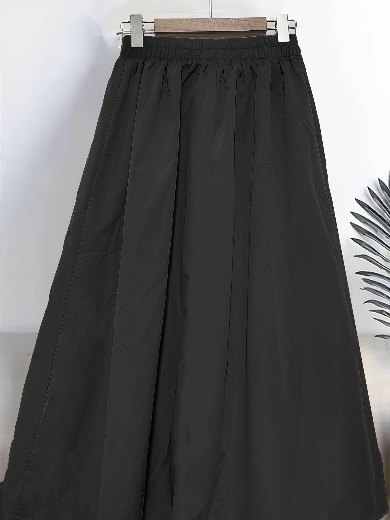 Bej Cargo A-chiziq yubkasi, cho'zilmaydigan nylondan, kengaygan, kundalik, bahor, yoz, kuz uchun