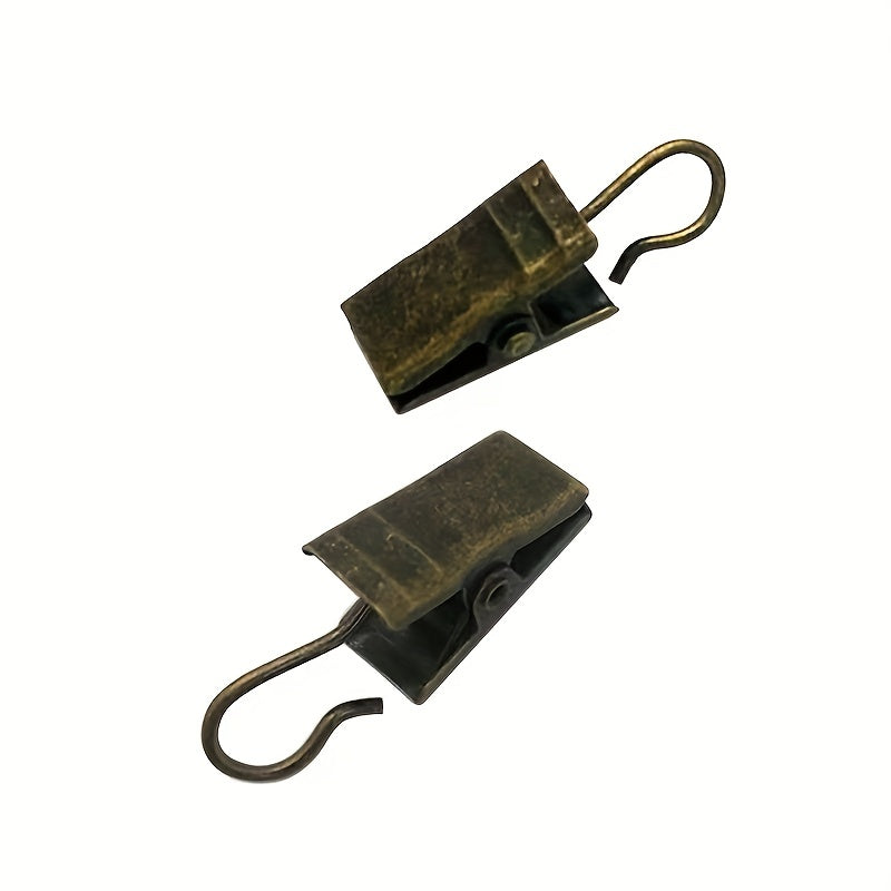 Set of 30 Metal Hook Clips for Hanging Curtains Photos Art and Home Decor