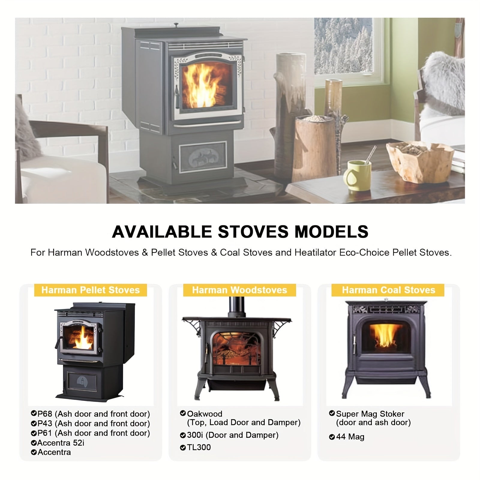 Fiberglass Stove Door Gasket 1/2 Inch x 30 Feet for Pellet and Wood Stoves