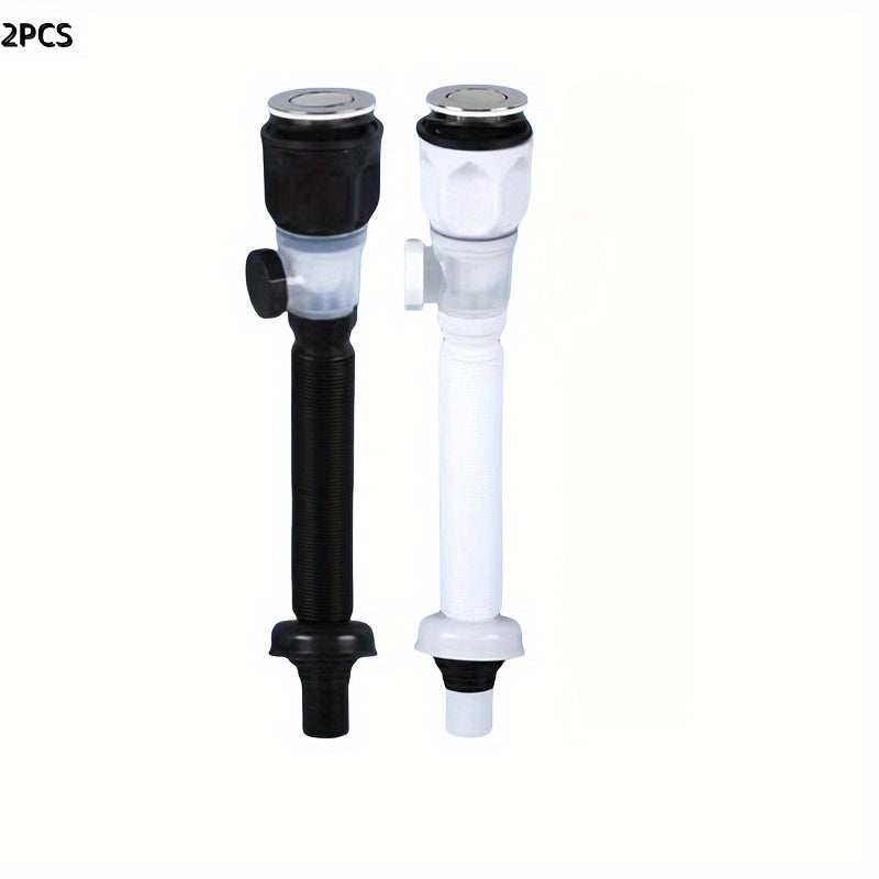 Sink Drain Kit with Leakproof Clog-Free Odor-Resistant Plastic Pipes and Overflow Prevention