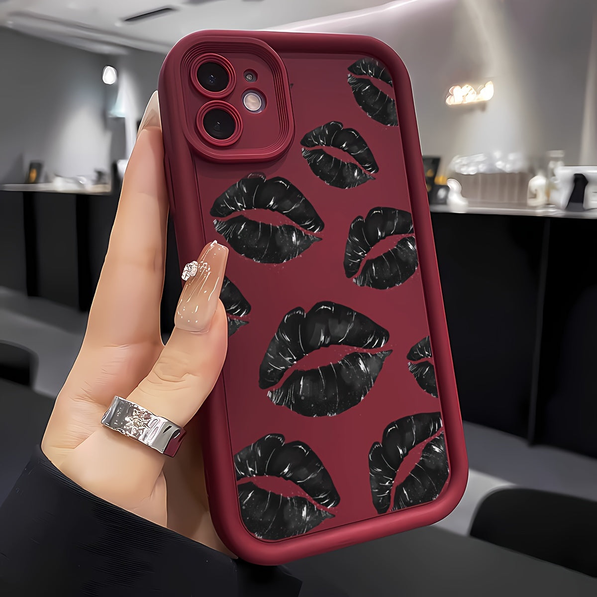 Black Lip Design Phone Case for Xiaomi Redmi POCO M2 A1 A2 A3 9 Note