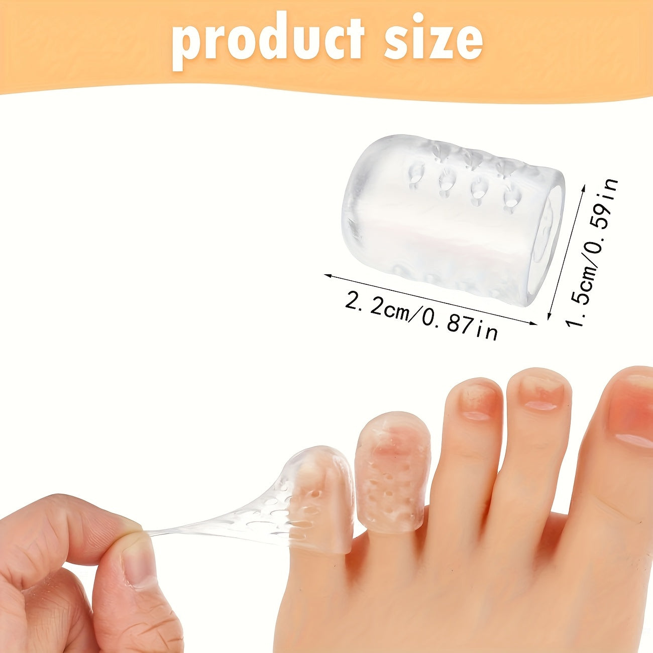 15 Pcs Silicone Toe Protectors for Sports and Foot Care Reduces Friction