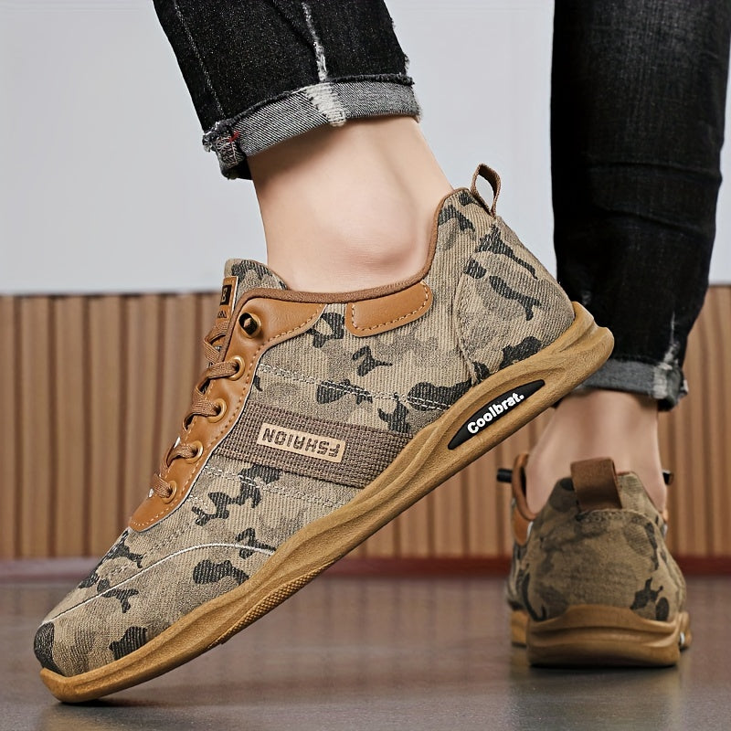 Zapatillas de skate de camuflaje ligeras para hombre para primavera y verano
