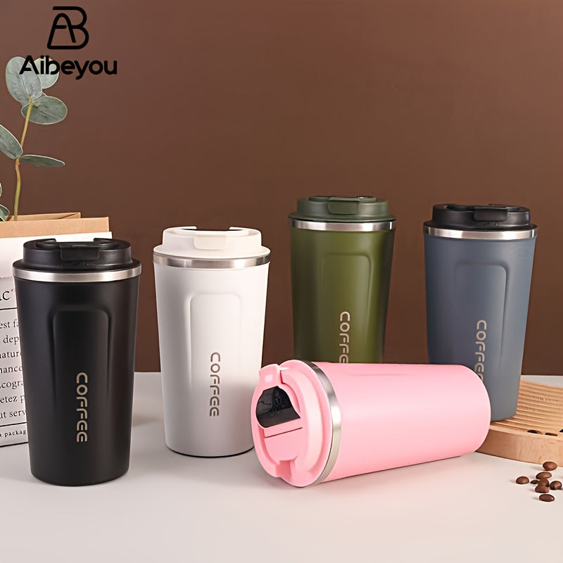 17oz Insulated Travel Mug with Smart Temperature Display Stainless Steel for Camping and Outdoor Use