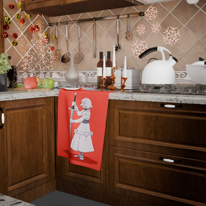 Christmas Tea Towel Woven Dish Cloth 45x66cm Soft Polyester Festive Decor