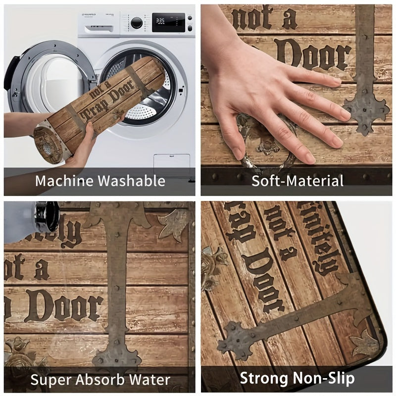 Non-Slip Polyester Door Mat - Easy Clean, Durable, 39.88cm x 59.69cm