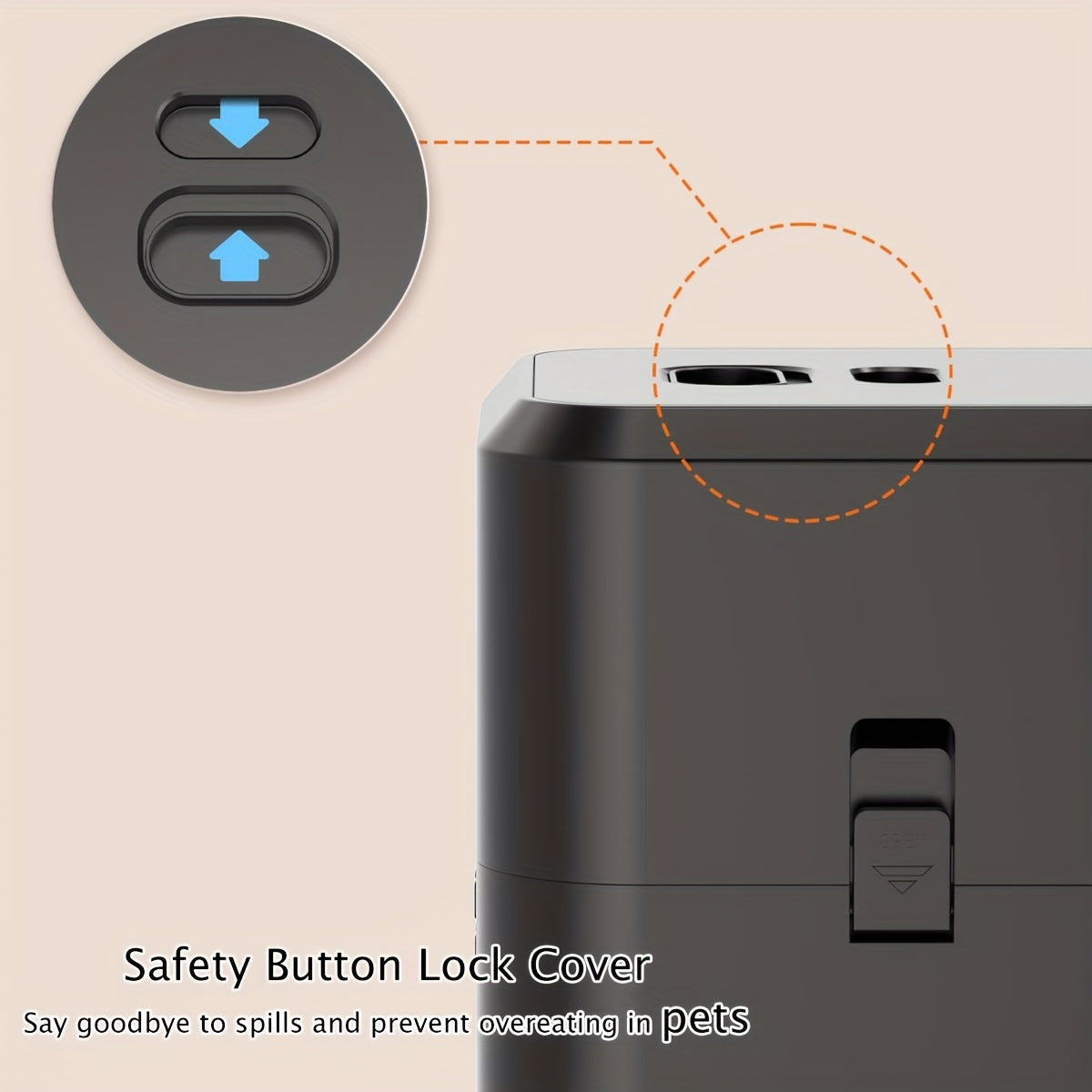 2L USB-Powered Automatic Cat and Dog Food Dispenser Programmable with Memory Timer