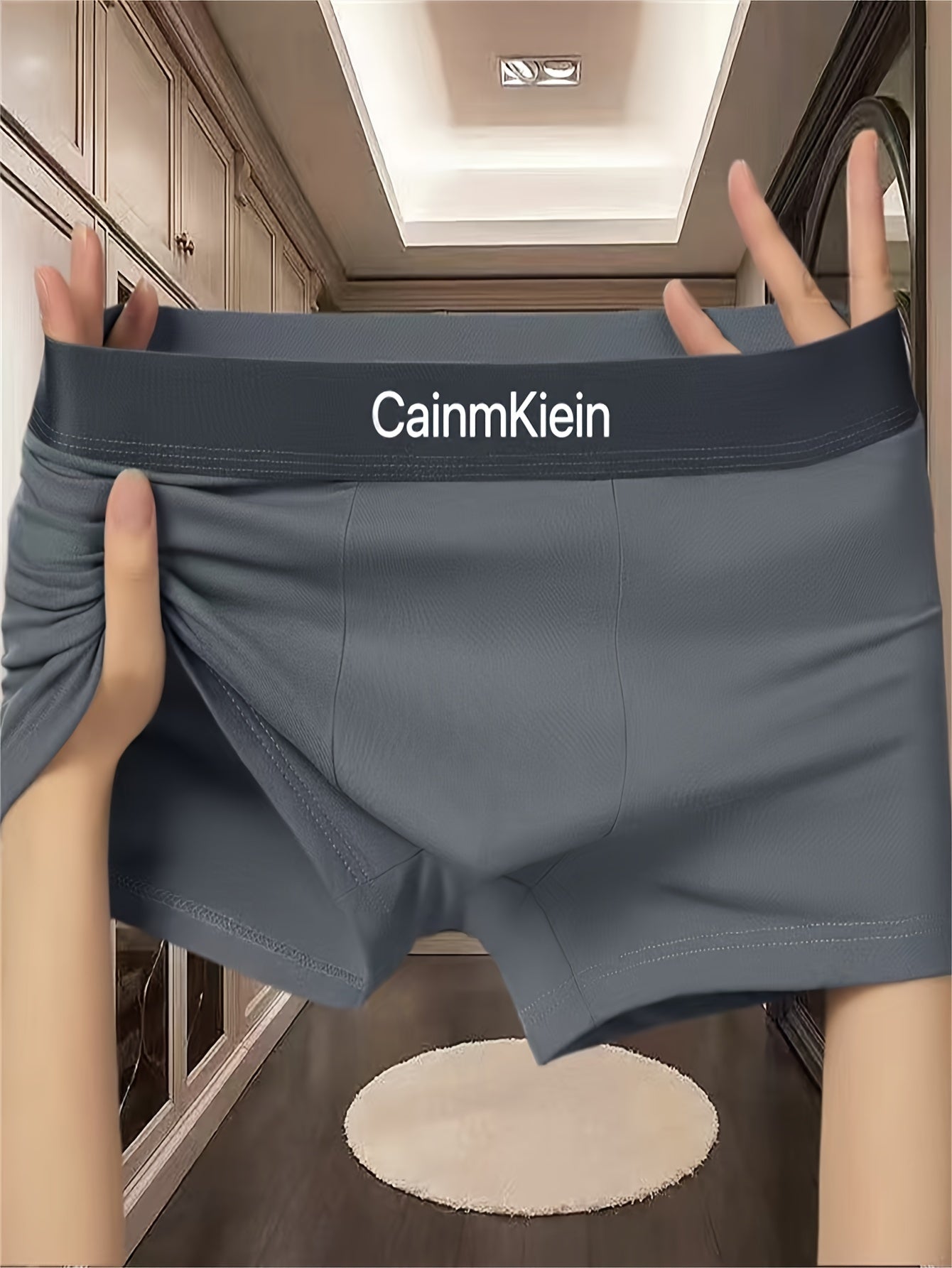 Men's Low-Rise Boxer Briefs Breathable Quick-Drying Polyester Spandex Solid