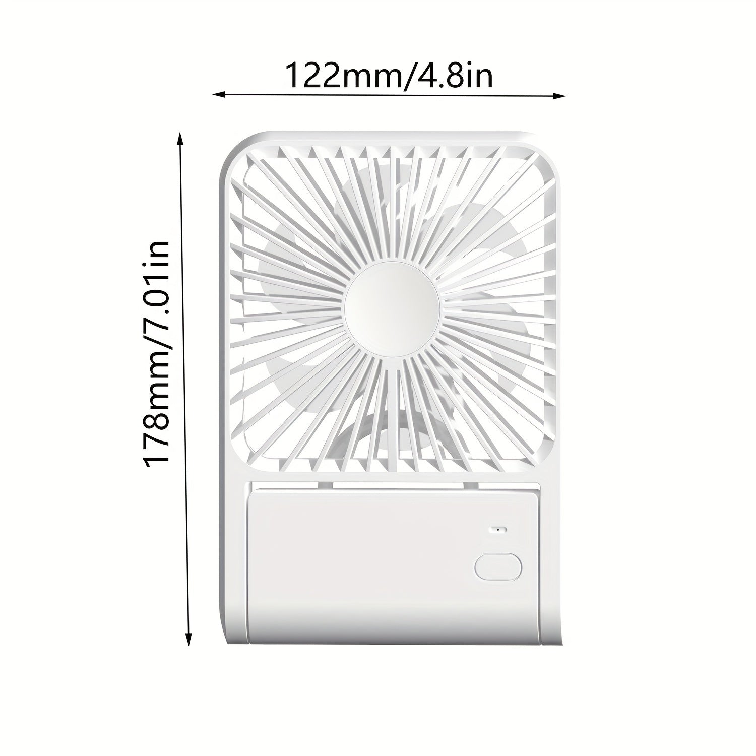 Foldable Portable Desk Fan Quiet USB Charging for Home Office Dorm