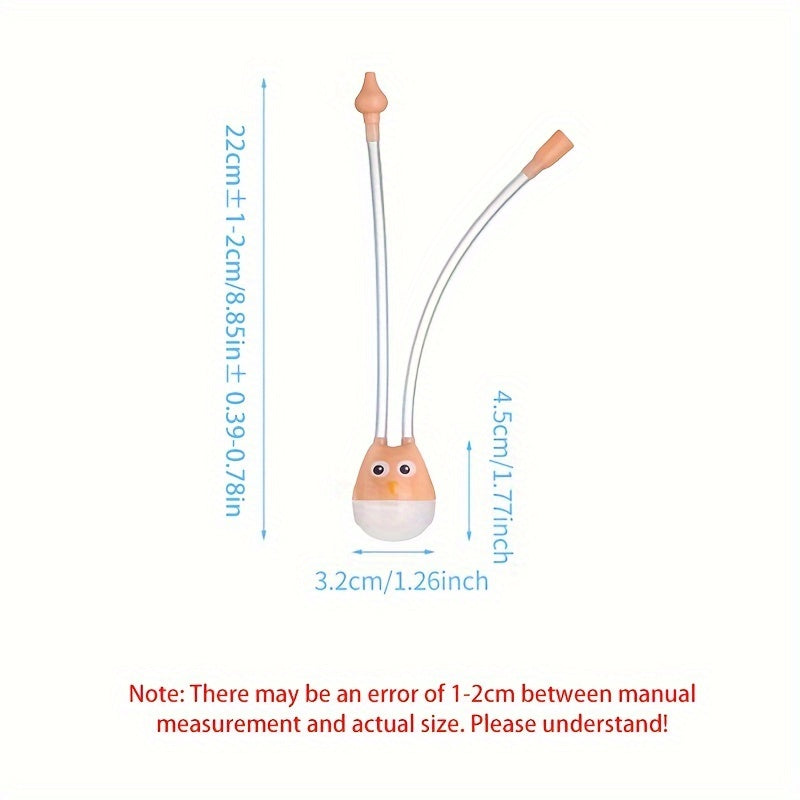 Baby Nasal Aspirator for Newborns Soft Silicone Reusable Cleaning Tool
