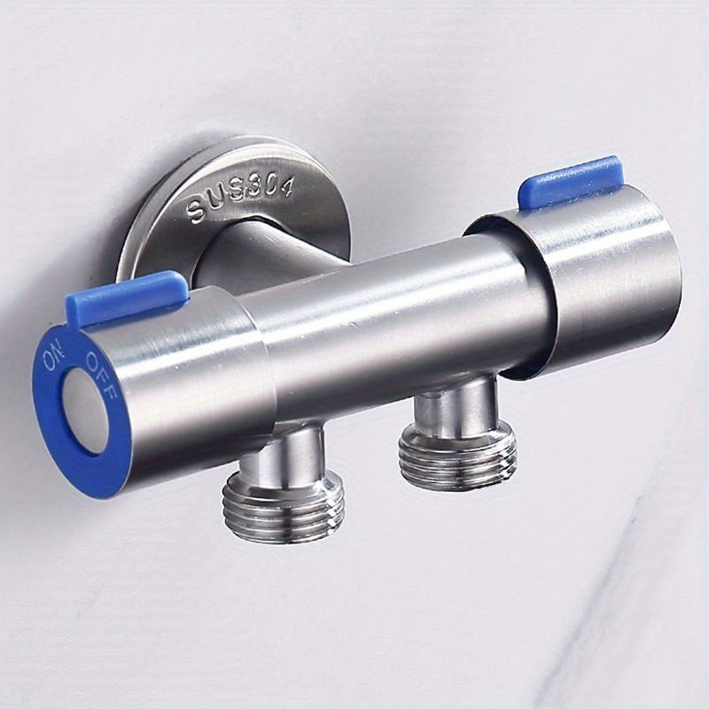 Stainless Steel Wall Mounted Shower Diverter with Double Handle Control