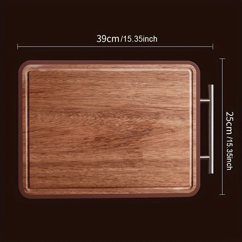 Ebony Wood Cutting Board Double-Sided Durable Non-Stick Kitchen Prep