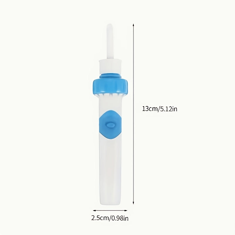 Portable Electric Ear Wax Remover with Soft Tip and Suction Device Battery Powered