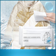 12 Portable Down Jacket Cleaning Wipes No Rinse Stain Remover for Clothes and Fabric