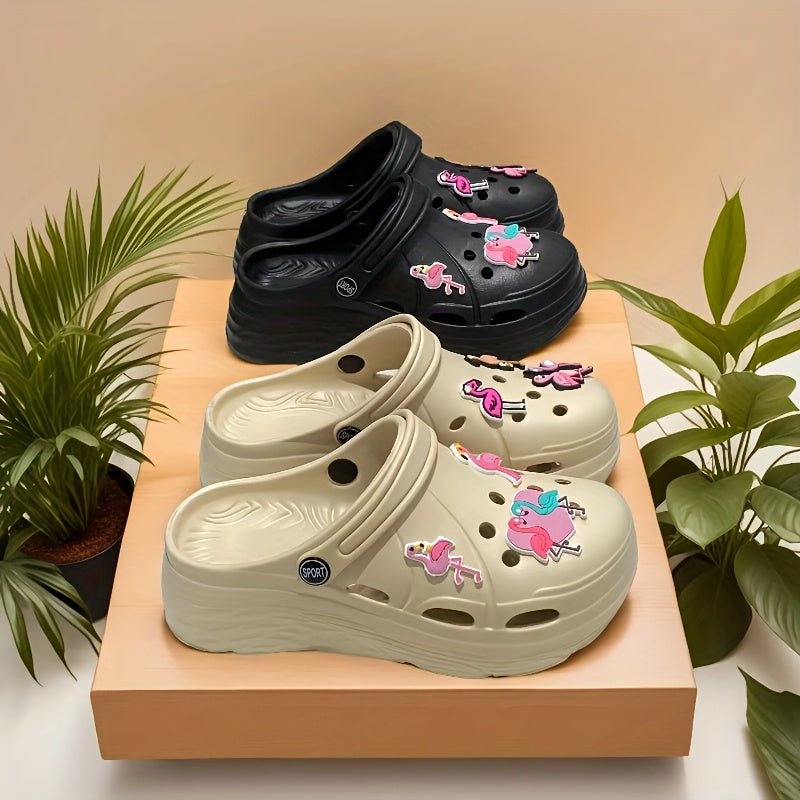 Women's Summer Clogs Lightweight EVA Sole Garden Beach Shoes Chic Accessories