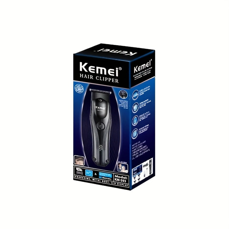 cortapelos profesional inalámbrico con hojas de titanio, 150 min de autonomía, carga rápida USB-C, IPX7, kit de aseo de grado salón