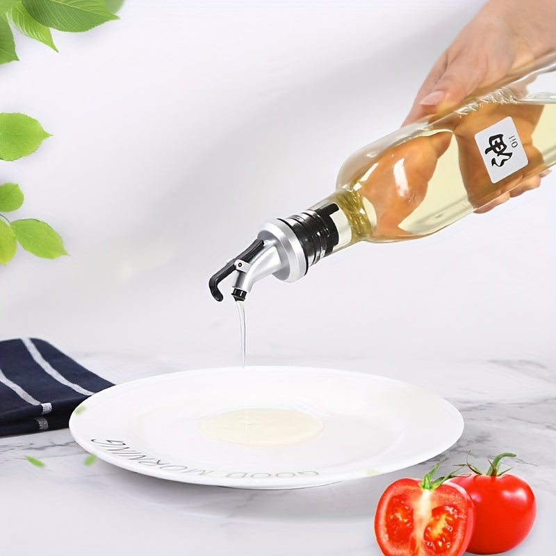 Set of Four 500ml Glass Oil and Vinegar Bottles with Drip Spouts