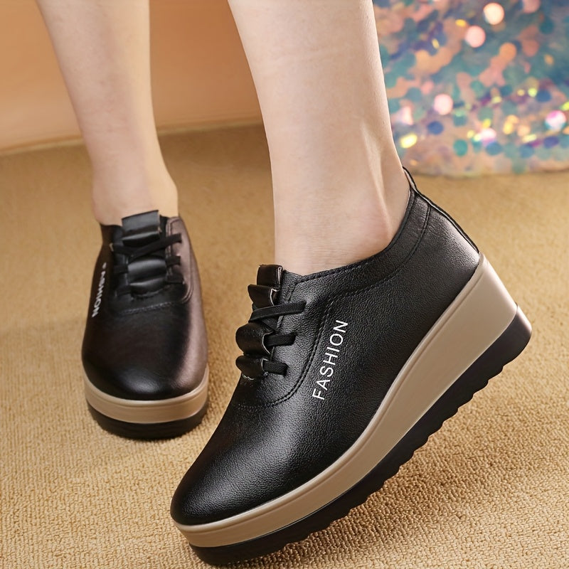 Women's Chunky Platform Shoes Synthetic Non-Slip Cushioned Comfort