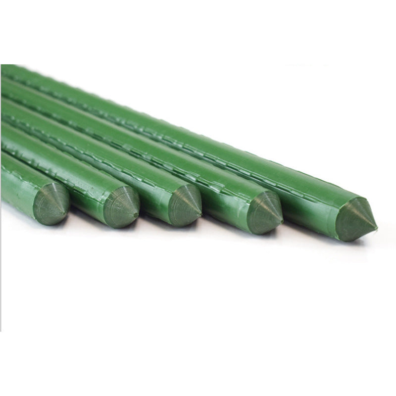 10 Durable Coated Steel Garden Plant Support Stakes for Climbing Vines Tomatoes Cucumbers and Flower Stands