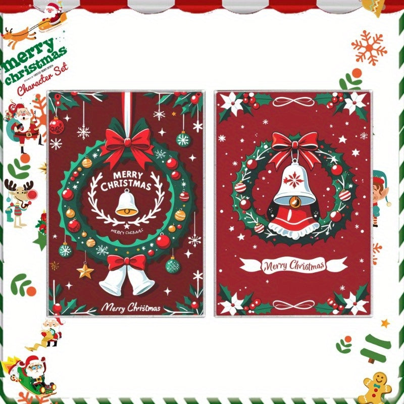 Set of 2 Christmas Kitchen Towels 18x26 Inches Snowflake Holiday Decor