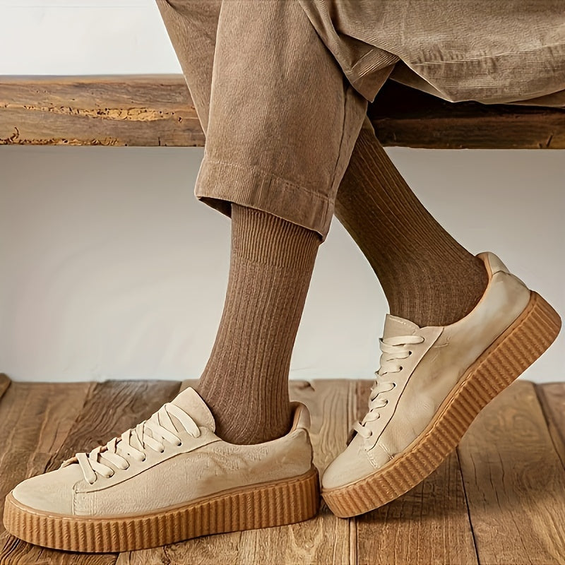 Har mavsum uchun nafas oladigan 7 juft erkak uzun paypoqlar