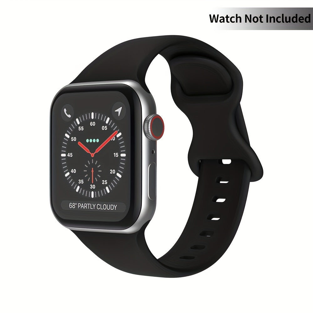 Waterproof Silicone Watch Strap with Buckle for 38/40/41mm and 42/44/45/49mm Apple Watch Compatible with Series 1-9 and Ultra Sports Replacement Band for Men Women
