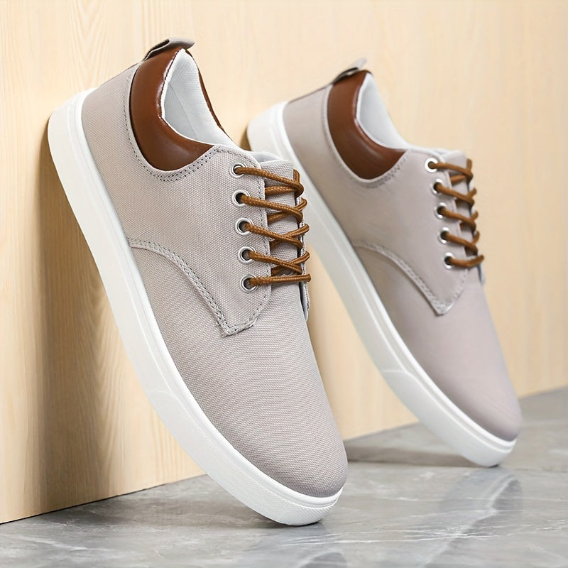 Zapatillas de lona para hombre de caña baja antideslizantes, duraderas, cómodas y casuales para correr